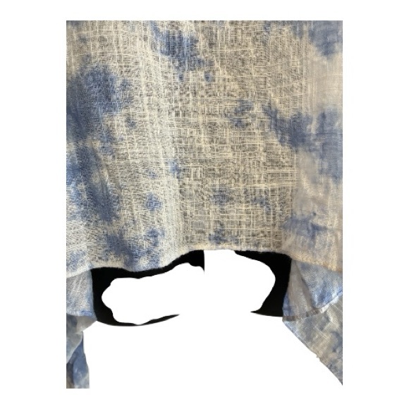 NWT J ill Blue and White Women's Poncho One Size. - Picture 8 of 12